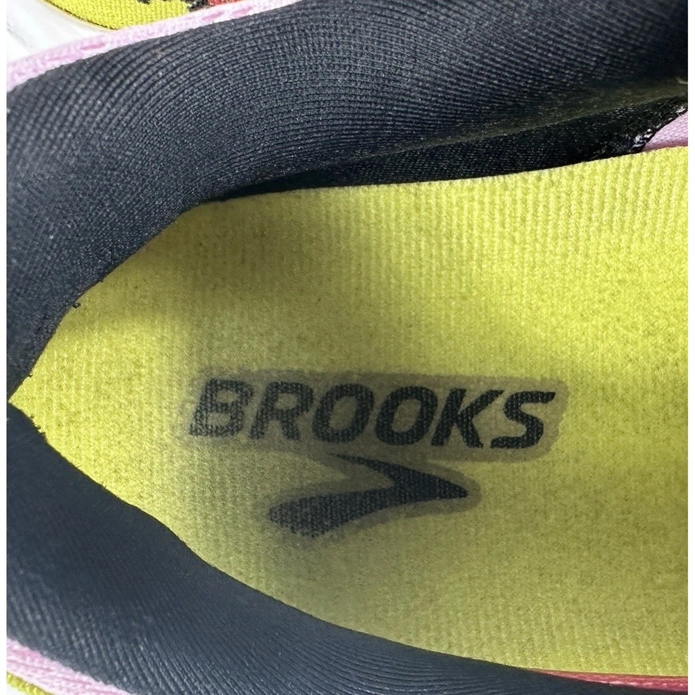 Brooks Launch 6 Run Happy Women's Running Shoes Pink Yellow White Size 8.5 B - Picture 7 of 10